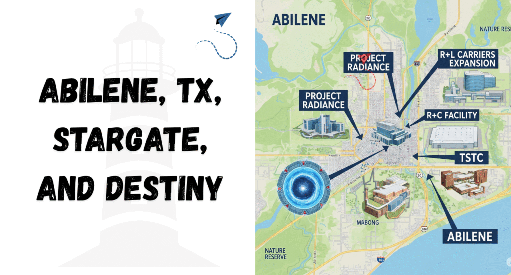 Map of Abilene, TX with projects highlighted.